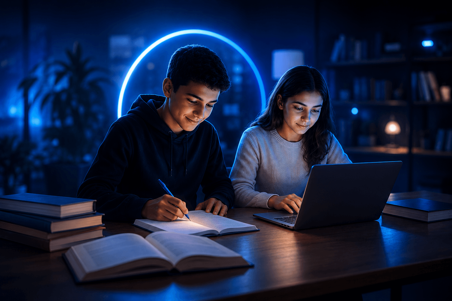 Deux élèves GENIXIA en séance de travail